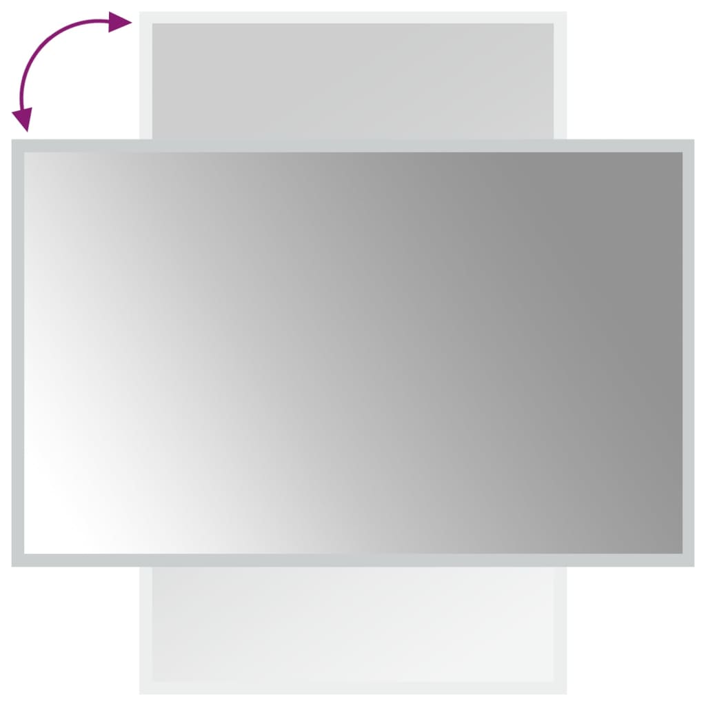 vidaXL Καθρέφτης Μπάνιου με LED 50x80 εκ.