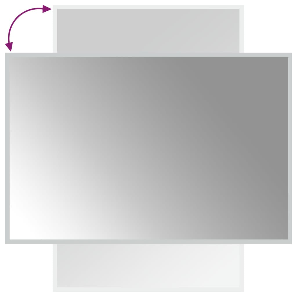 vidaXL Καθρέφτης Μπάνιου με LED 60x90 εκ.