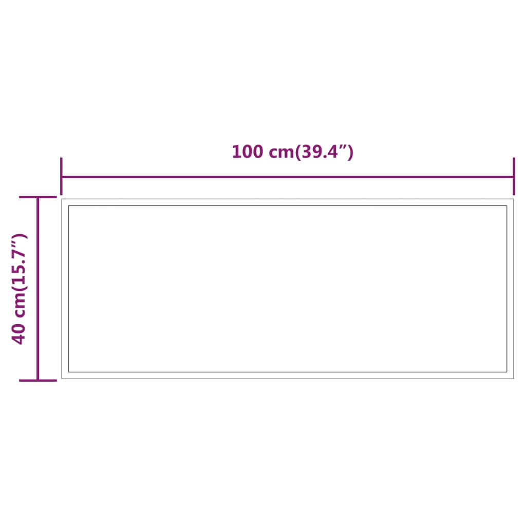 vidaXL Καθρέφτης Μπάνιου με LED 40x100 εκ.