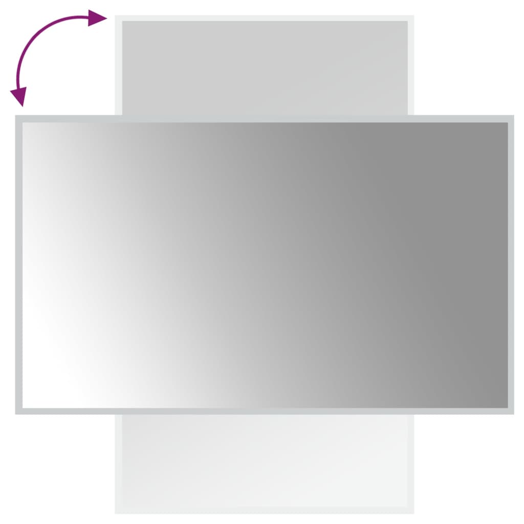 vidaXL Καθρέφτης Μπάνιου με LED 60x100 εκ.