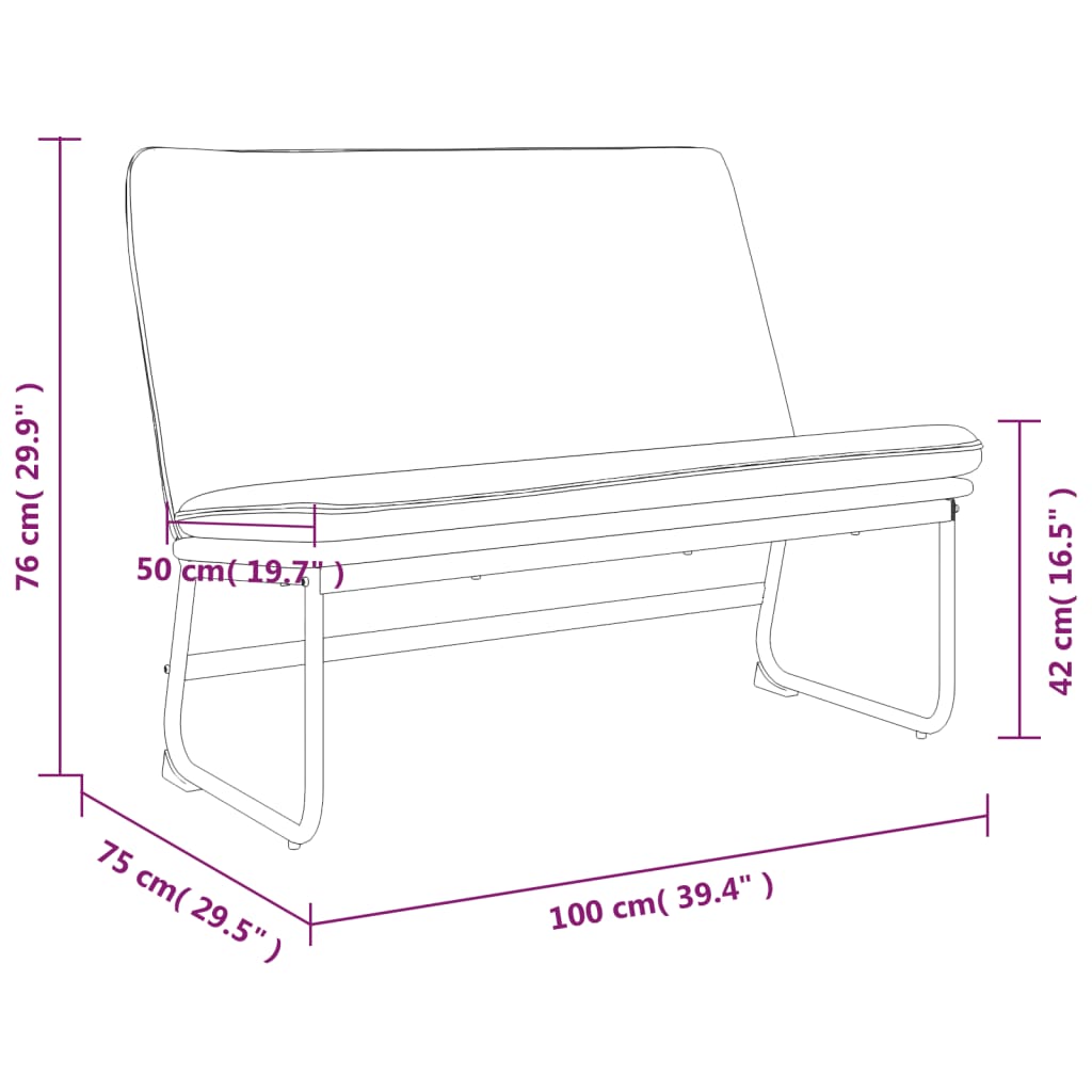 vidaXL Πάγκος Σκούρο Πράσινο 100x75x76 εκ. Βελούδινος