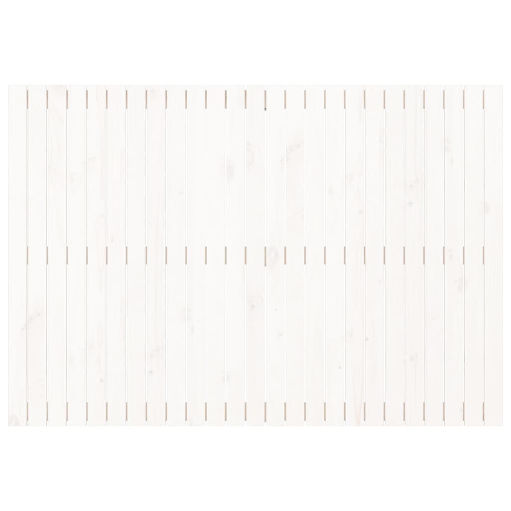 vidaXL Κεφαλάρι Τοίχου Λευκό 159,5x3x110 εκ. από Μασίφ Ξύλο Πεύκου
