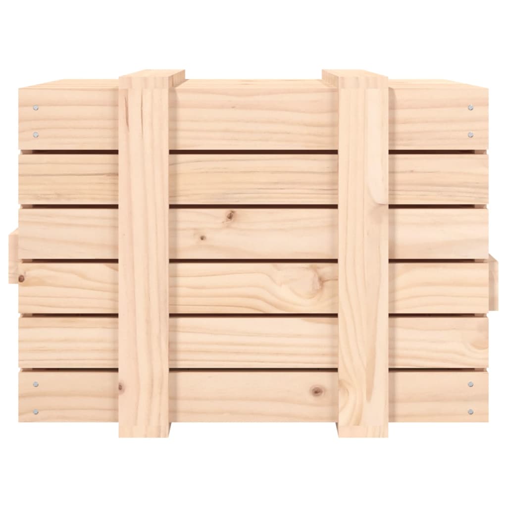 vidaXL Κουτί Αποθήκευσης 58 x 40,5 x 42 εκ. από Μασίφ Ξύλο Πεύκου