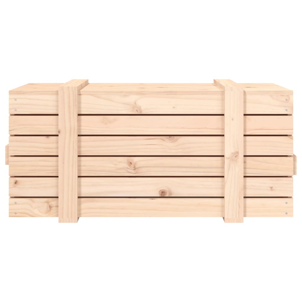 vidaXL Κουτί Αποθήκευσης 91x40,5x42 εκ. από Μασίφ Ξύλο Πεύκου