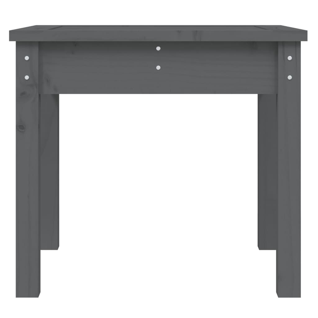 vidaXL Παγκάκι Κήπου Γκρι 50x44x45 εκ. από Μασίφ Ξύλο Πεύκου