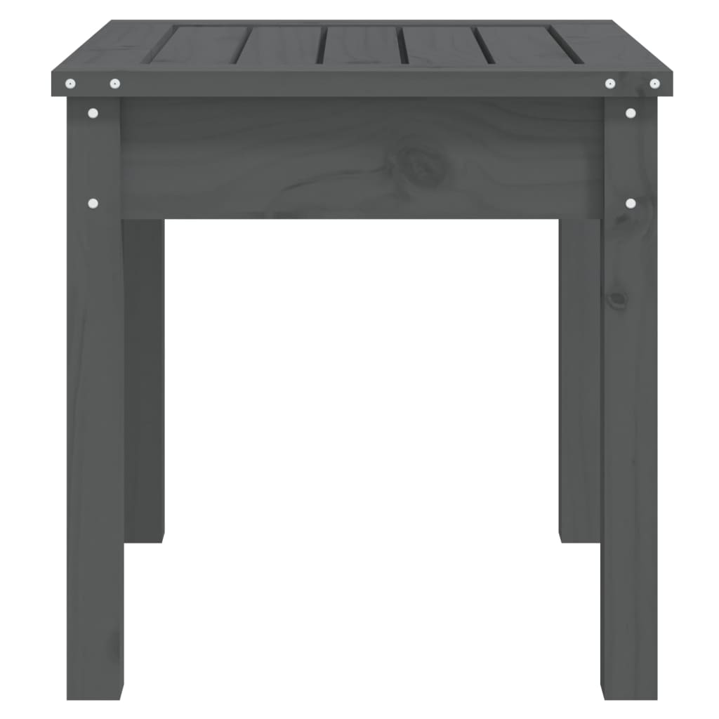 vidaXL Παγκάκι Κήπου Γκρι 50x44x45 εκ. από Μασίφ Ξύλο Πεύκου