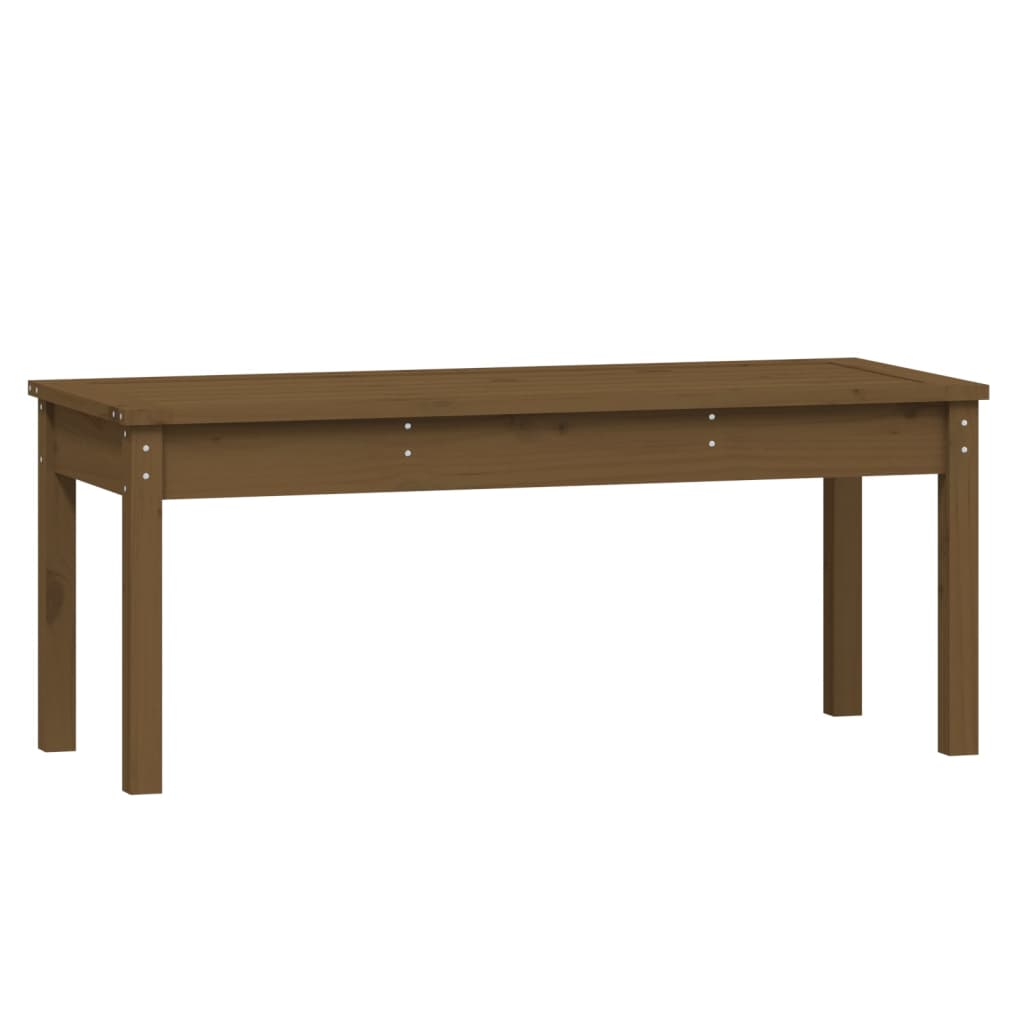 vidaXL Πάγκος Κήπου Μελί 109x44x45 εκ. από Μασίφ Ξύλο Πεύκου