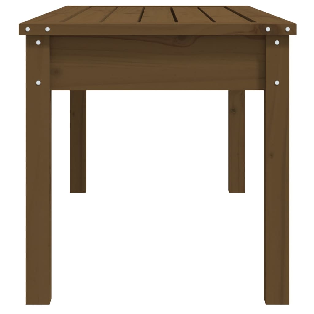 vidaXL Πάγκος Κήπου Μελί 109x44x45 εκ. από Μασίφ Ξύλο Πεύκου