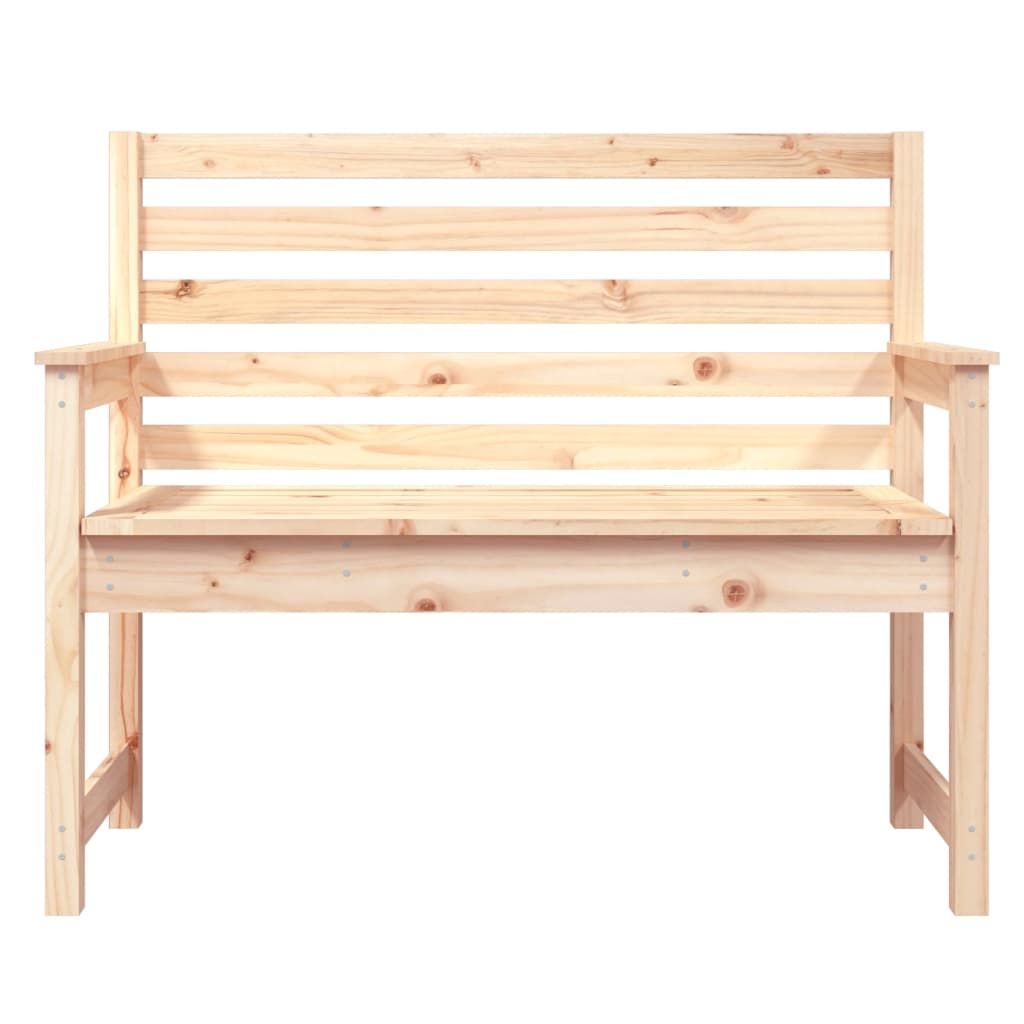 vidaXL Παγκάκι Κήπου 109 x 48 x 91,5 εκ. από Μασίφ Ξύλο Πεύκου