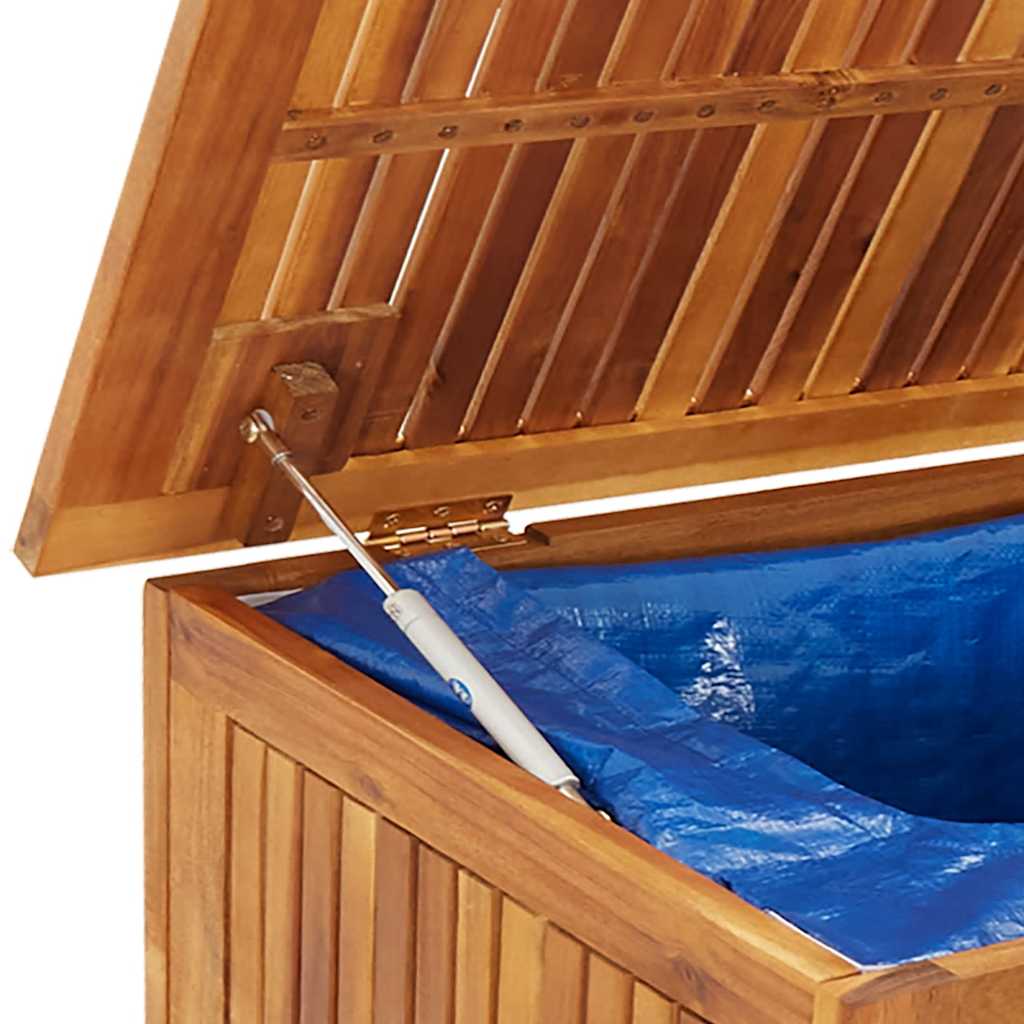 vidaXL Μπαούλο Αποθήκευσης Κήπου με Ρόδες 150x50x58 εκ. Μασίφ Ακακία