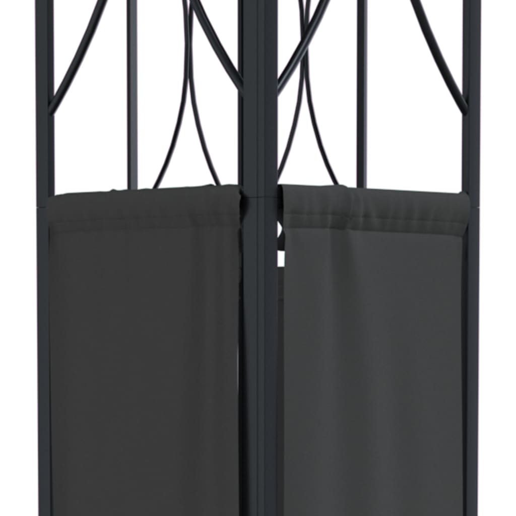 vidaXL Κιόσκι με Οροφή Ανθρακί 400 x 300 x 270 εκ. από Ατσάλι