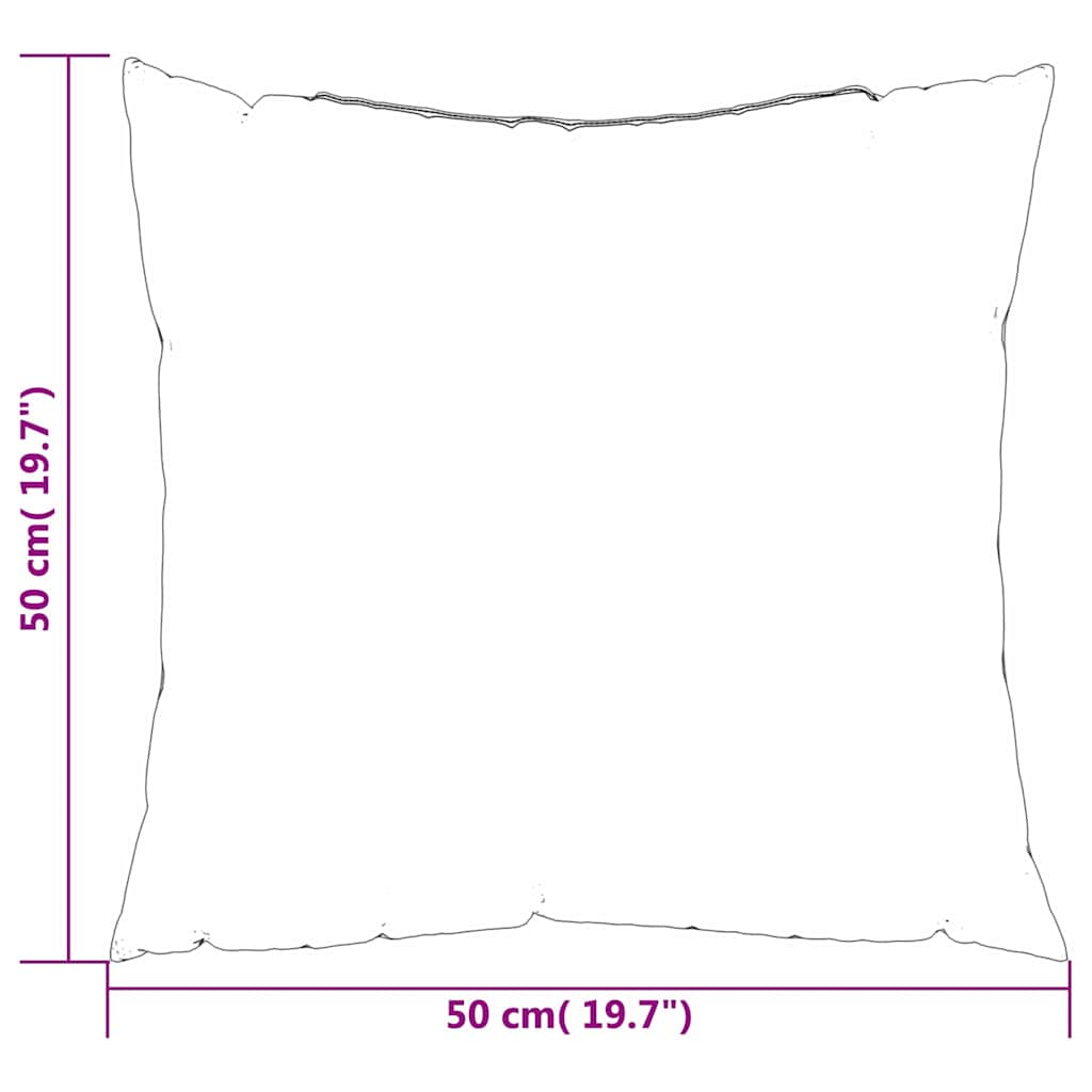 vidaXL Διασκορπισμένα Μαξιλάρια Φύλλο 4 pcs Σχέδιο Φύλλου 50 x 50 cm