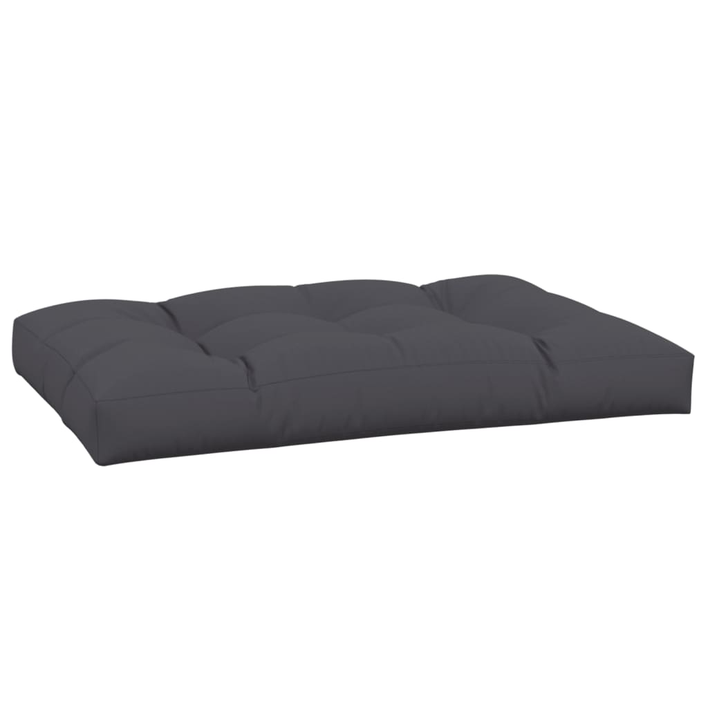vidaXL Μαξιλάρι Παλέτας Ανθρακί 120 x 80 x 12 εκ. Υφασμάτινο