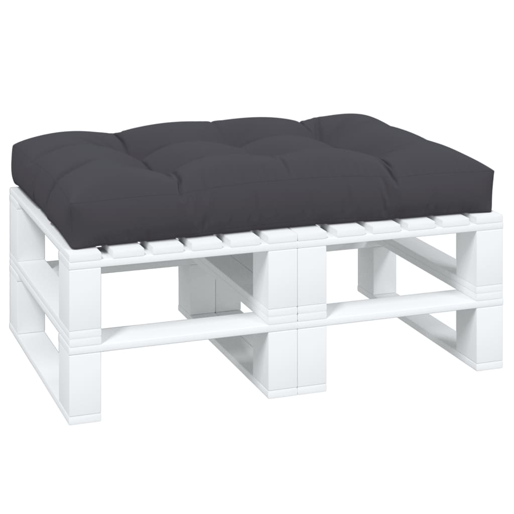 vidaXL Μαξιλάρι Παλέτας Ανθρακί 120 x 80 x 12 εκ. Υφασμάτινο