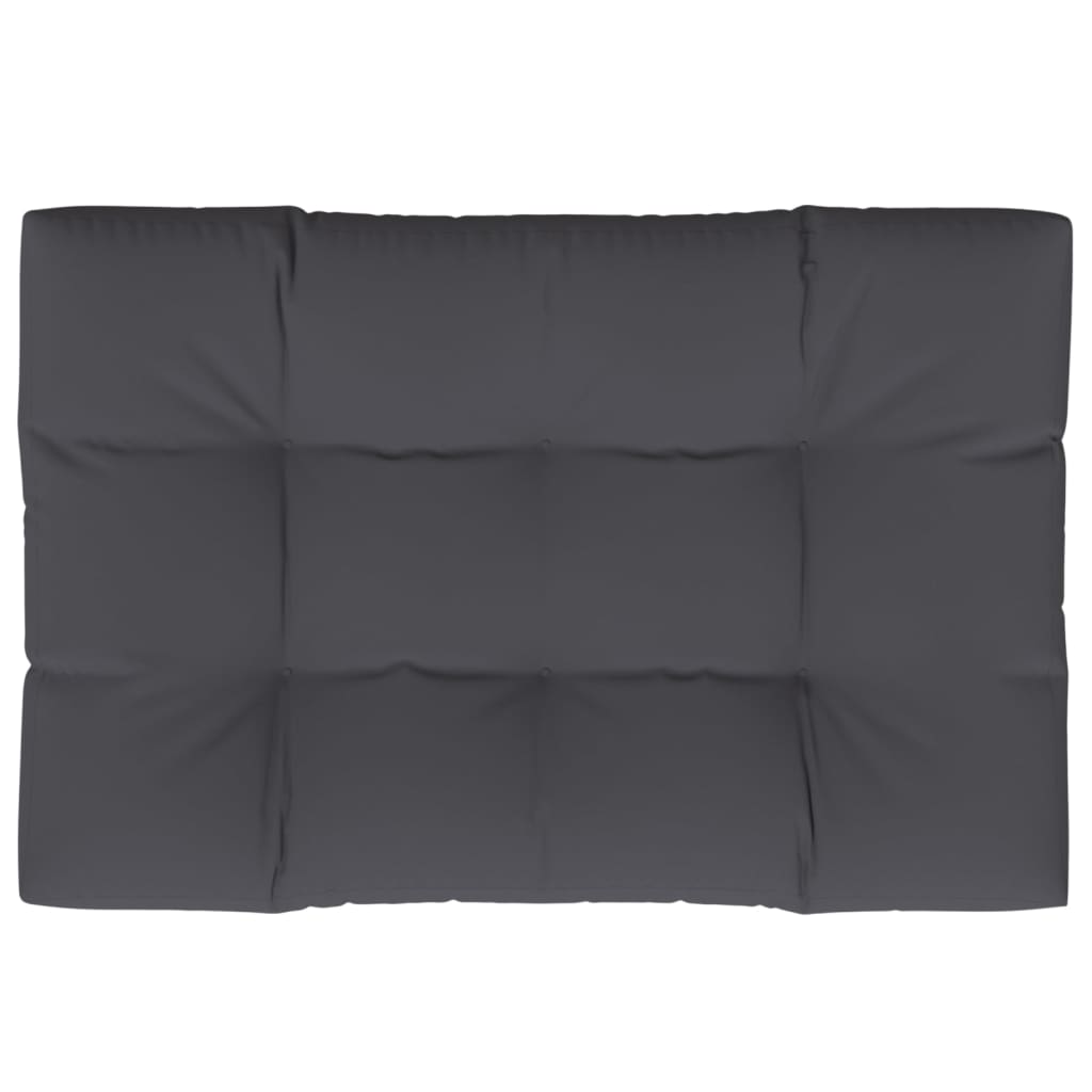 vidaXL Μαξιλάρι Παλέτας Ανθρακί 120 x 80 x 12 εκ. Υφασμάτινο