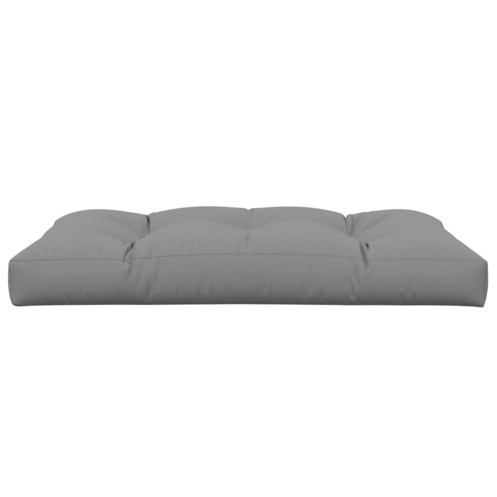 vidaXL Μαξιλάρι Παλέτας Γκρι 120 x 80 x 12 εκ. Υφασμάτινο
