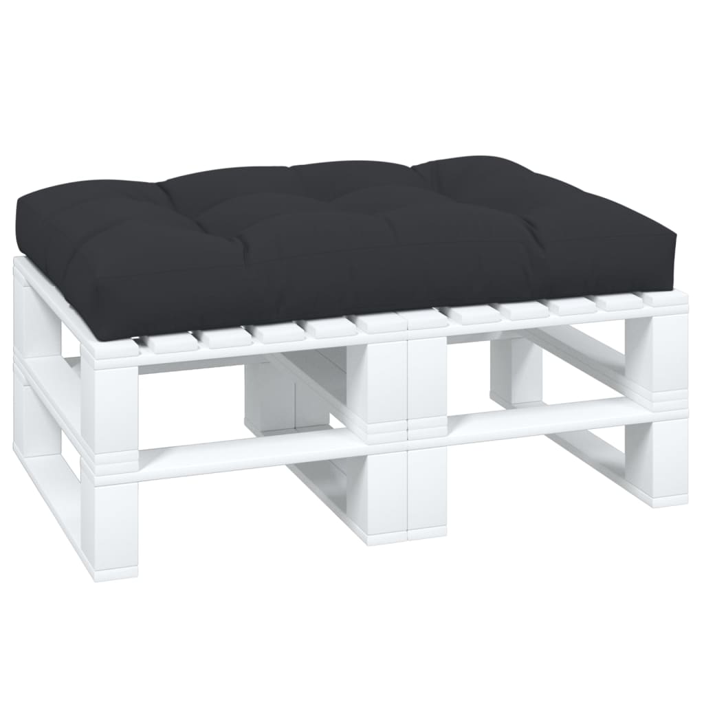 vidaXL Μαξιλάρι Παλέτας Μαύρο 120 x 80 x 12 εκ. Υφασμάτινο