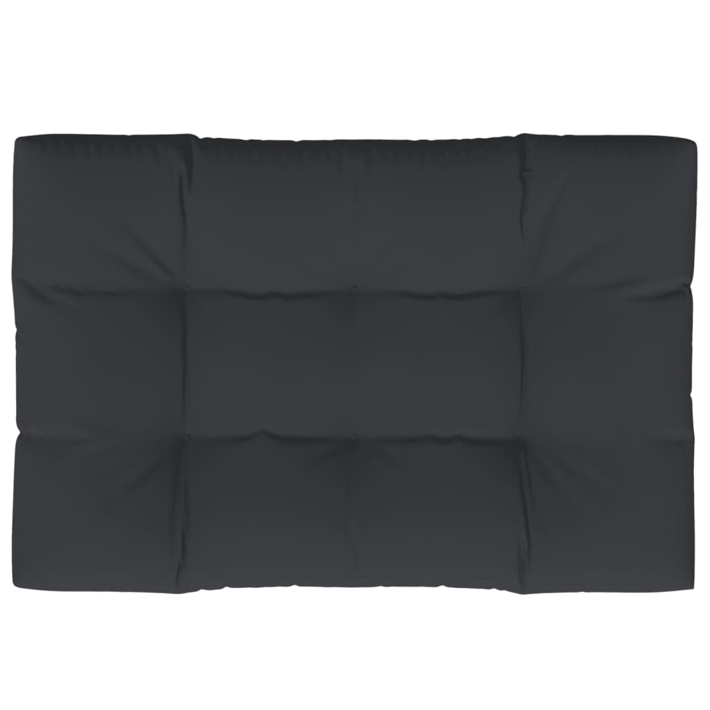 vidaXL Μαξιλάρι Παλέτας Μαύρο 120 x 80 x 12 εκ. Υφασμάτινο
