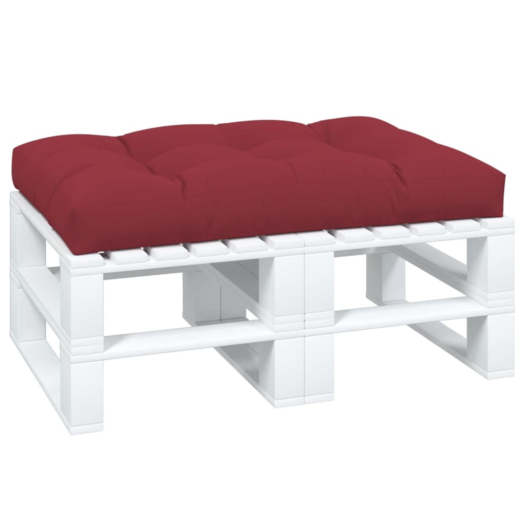 vidaXL Μαξιλάρι Παλέτας Μπορντό 120 x 80 x 12 εκ. Υφασμάτινο