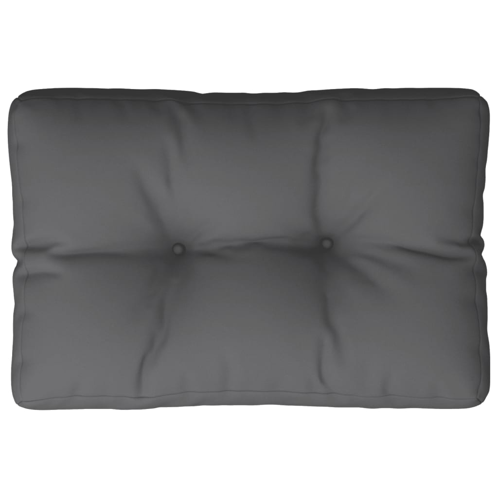 vidaXL Μαξιλάρι Παλέτας Ανθρακί 50 x 40 x 12 εκ. Υφασμάτινο