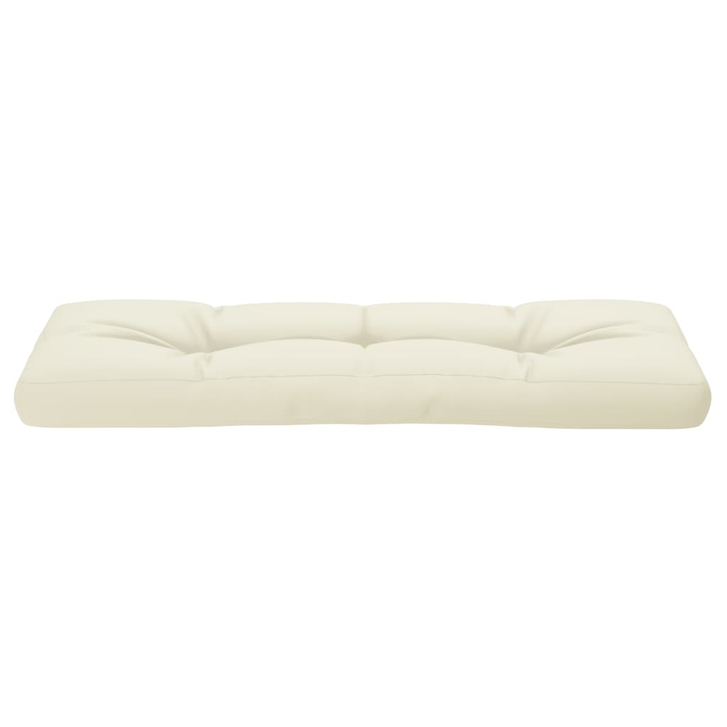 vidaXL Μαξιλάρι Παλέτας Κρεμ 120 x 40 x 12 εκ. Υφασμάτινο