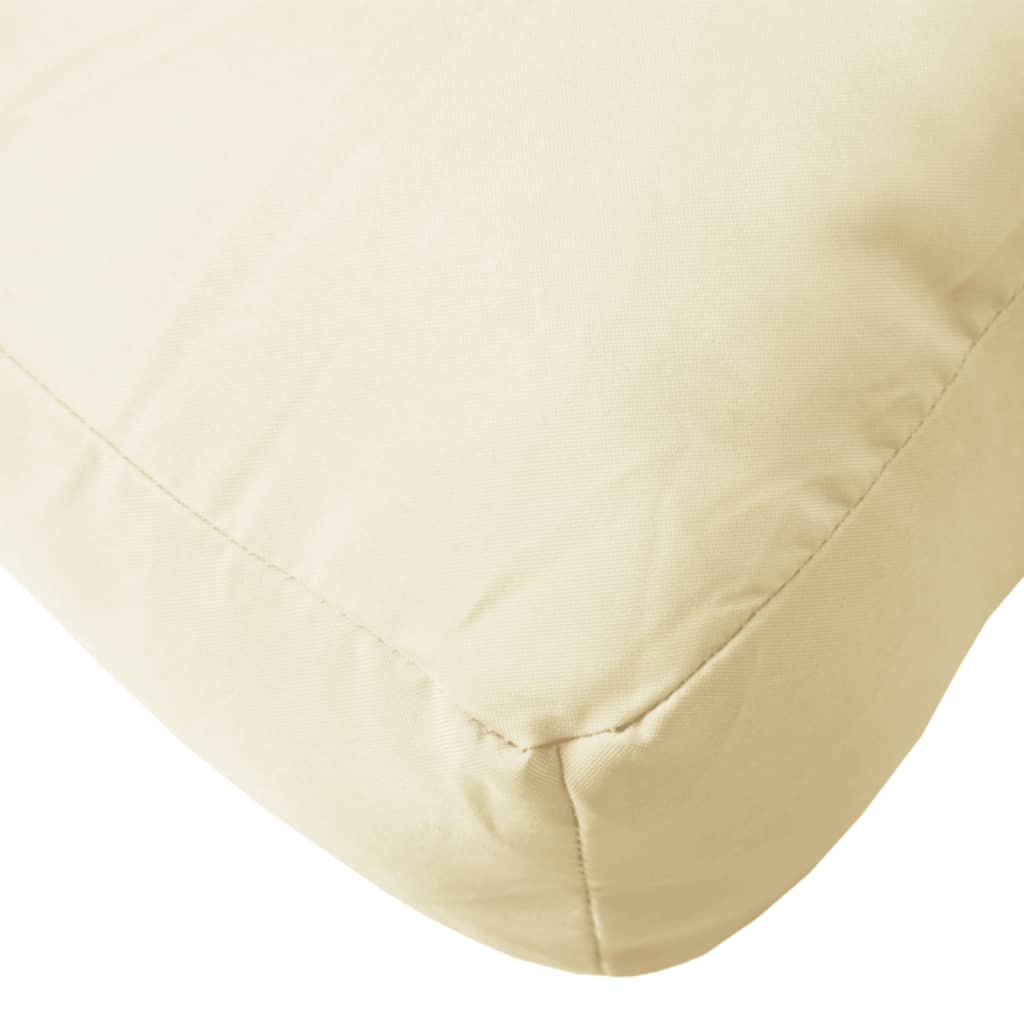 vidaXL Μαξιλάρι Παλέτας Κρεμ 120 x 40 x 12 εκ. Υφασμάτινο
