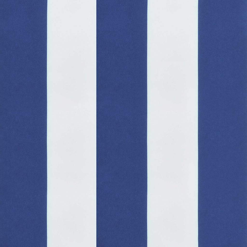 vidaXL Μαξιλάρι Παγκάκι Ριγέ Μπλε και Λευκό 180x50x4 εκ Υφασμά Οξφόρδης
