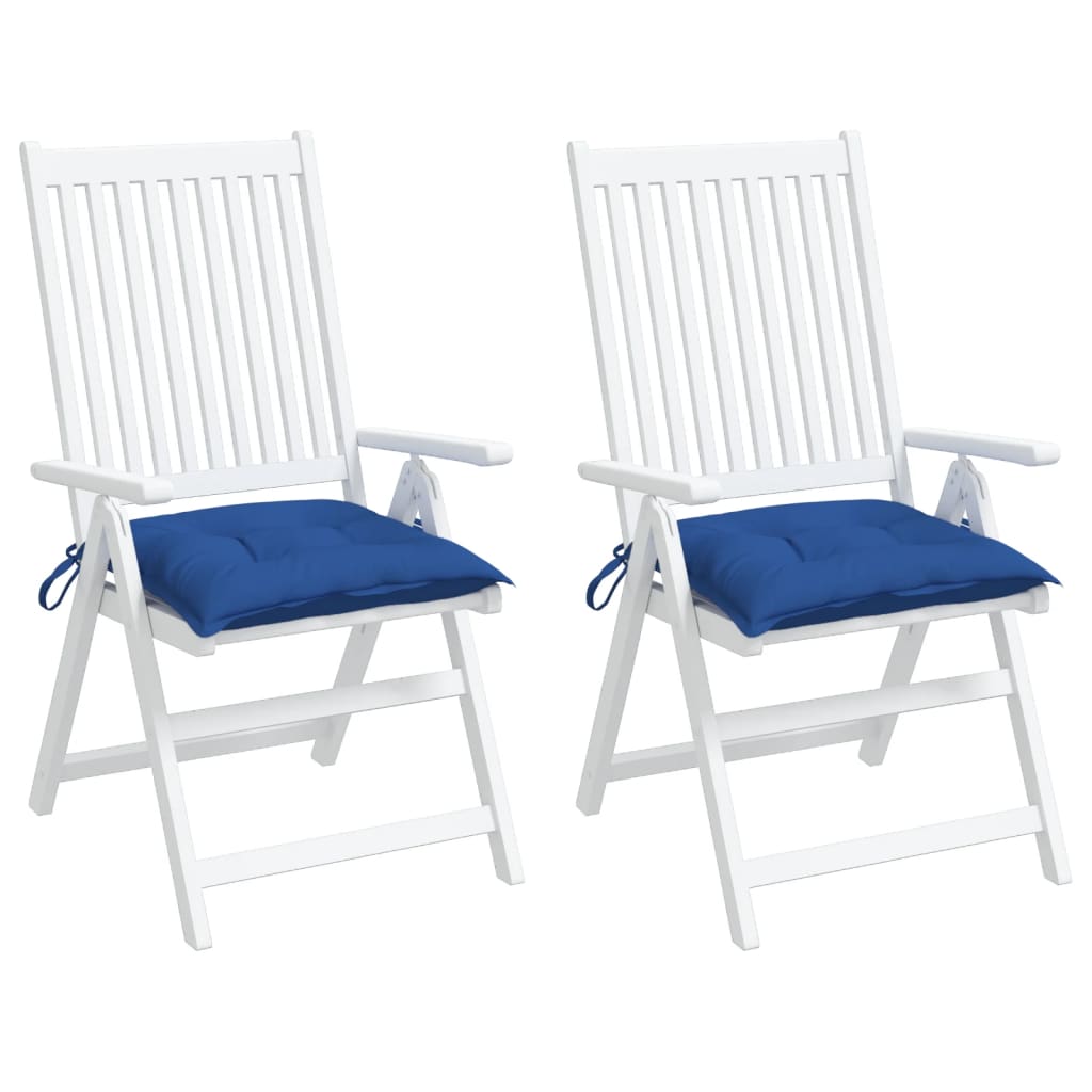 vidaXL Μαξιλάρια Παλέτας Κήπου 2 τεμ. Μπλε 50x50x7 εκ. Oxford Ύφασμα