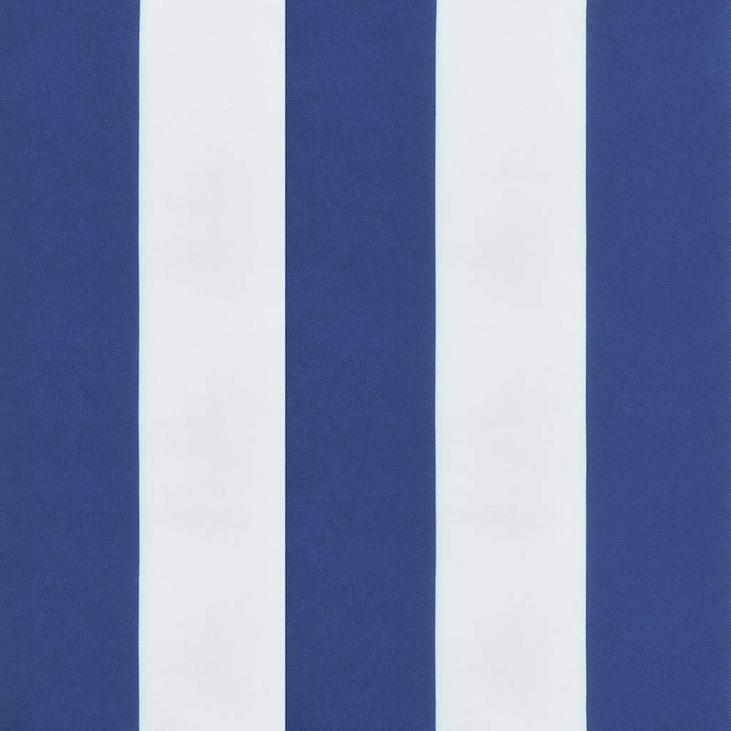 vidaXL Μαξιλάρια Παλέτας 2 τεμ. Μπλε & Λευκά Ριγέ από Ύφασμα Oxford