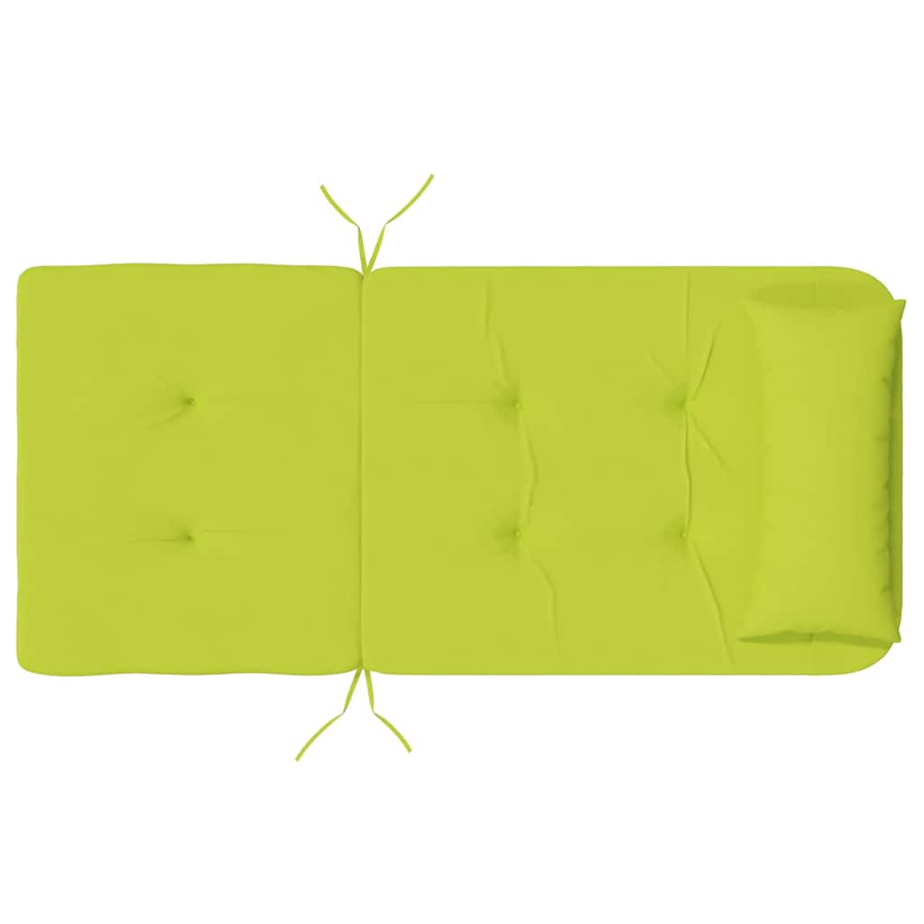 vidaXL Μαξιλάρι Καρέκλας 2 pcs Ανοιχτό πράσινο 58 x 77 x 4.5 εκ