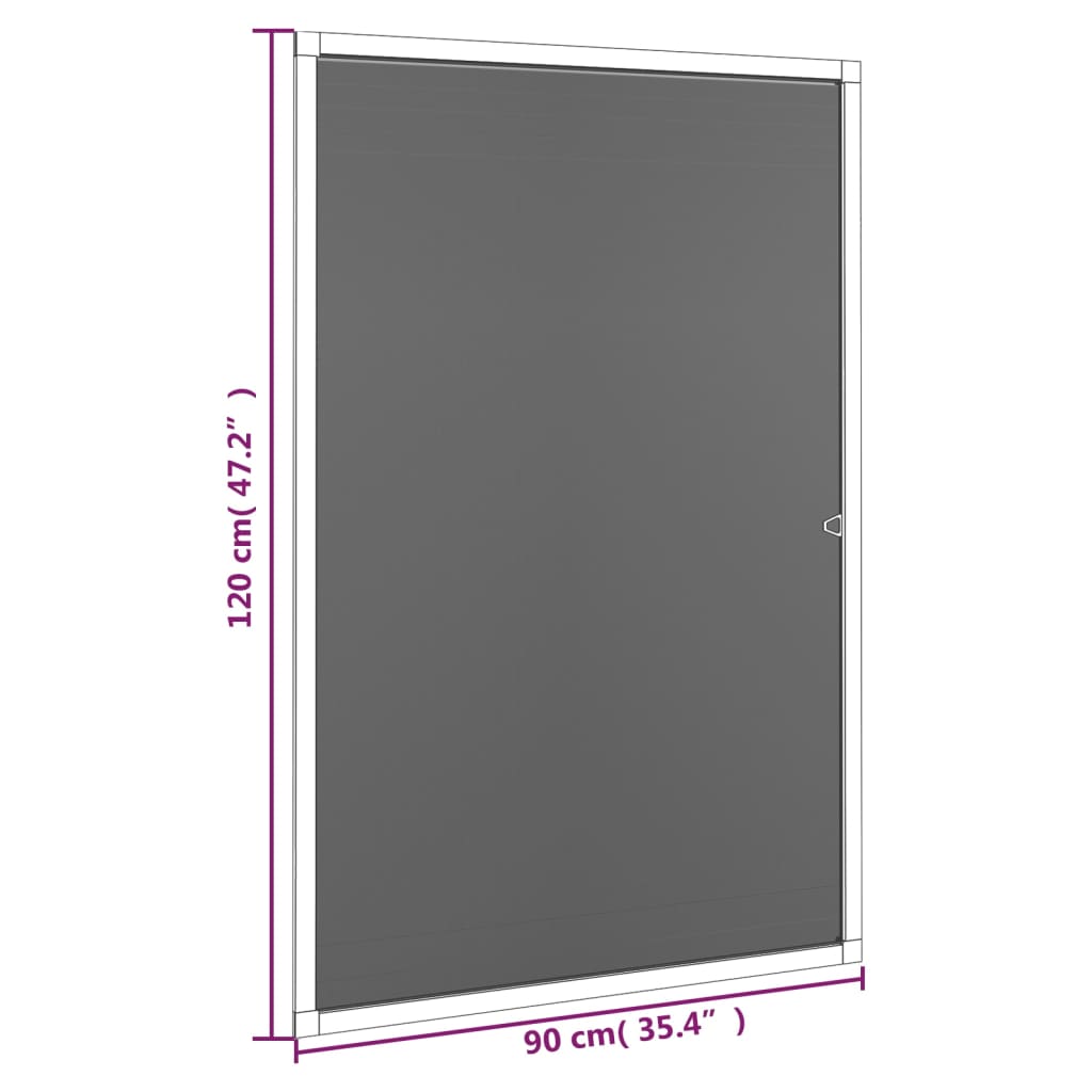 vidaXL Σήτα Εντόμων για Παράθυρα Καφέ 90 x 120 εκ.