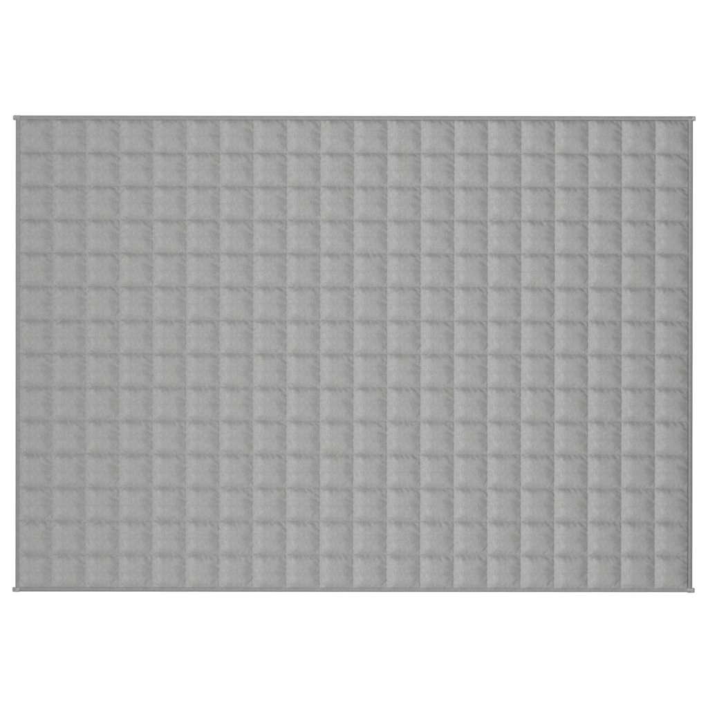 vidaXL Κουβέρτα Βαρύτητας Γκρι 140 x 200 εκ. 6 κ. Υφασμάτινη