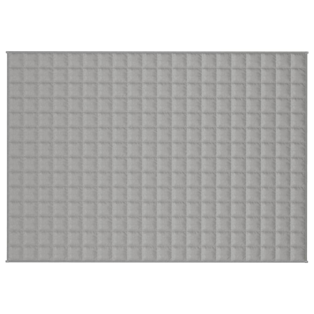 vidaXL Κουβέρτα Βαρύτητας Γκρι 140 x 200 εκ. 10 κ. Υφασμάτινη