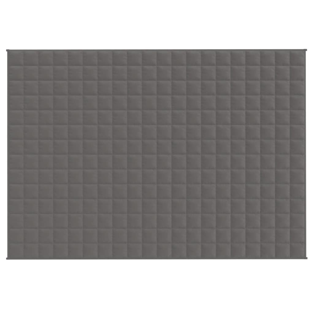 vidaXL Κουβέρτα Βαρύτητας Γκρι 140 x 200 εκ. 10 κ. Υφασμάτινη