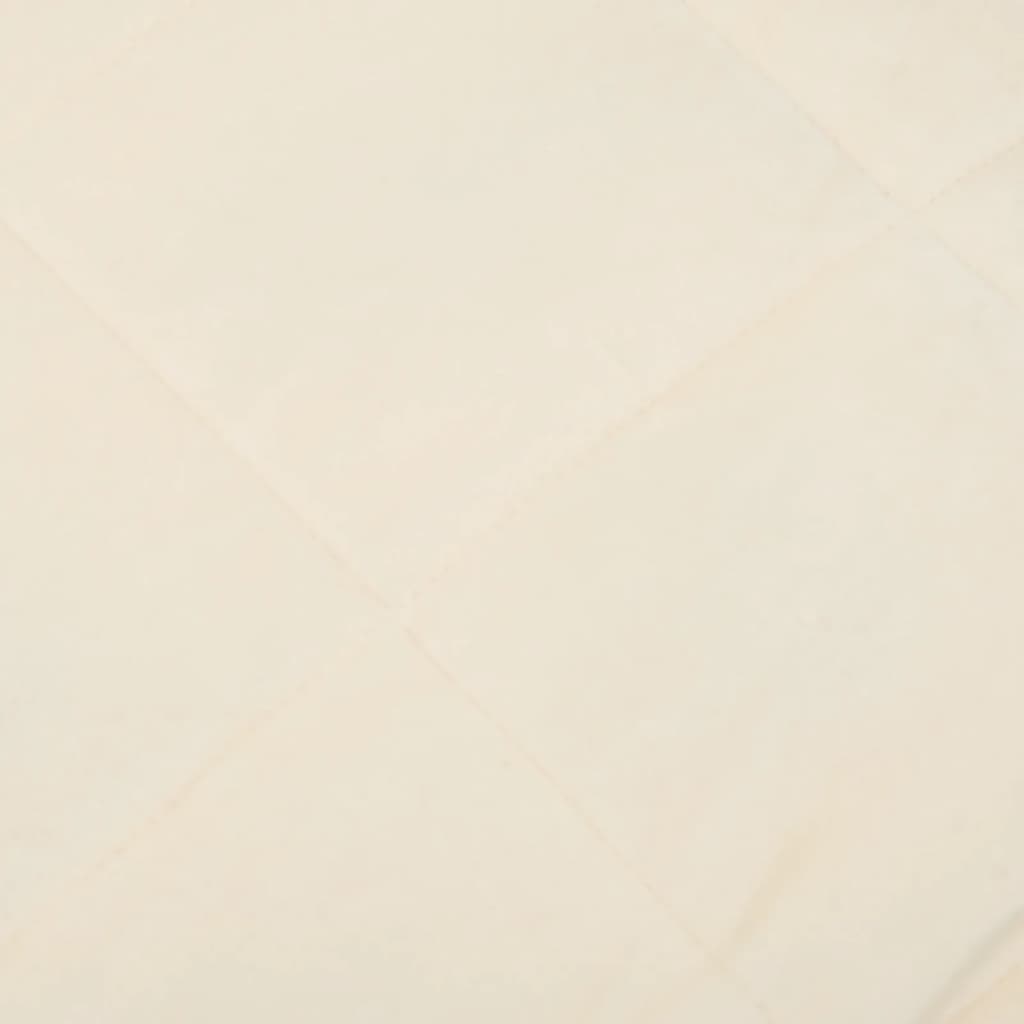 vidaXL Κουβέρτα Βαρύτητας Ανοιχτό Κρεμ 122 x 183 εκ. 9 κ. Υφασμάτινη