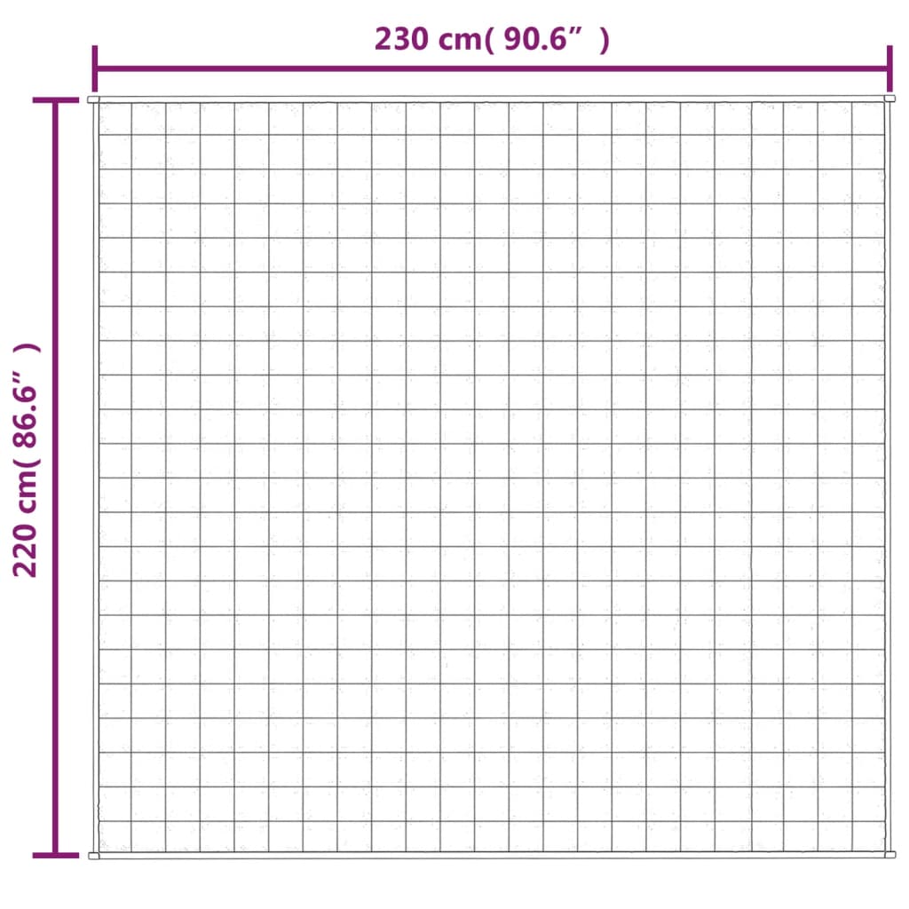 vidaXL Κουβέρτα Βαρύτητας Ανοιχτό Κρεμ 220 x 230 εκ. 15 κ. Υφασμάτινη