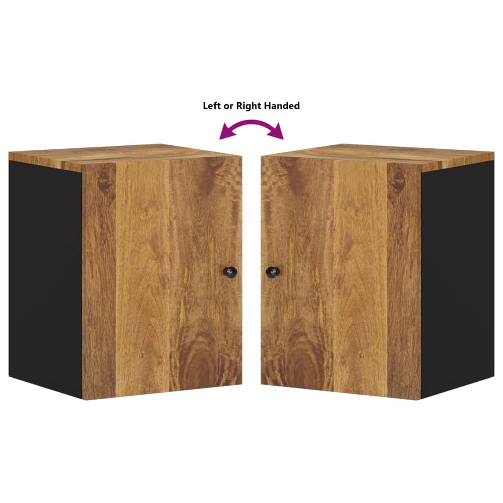 vidaXL Ντουλάπι Μπάνιου Επιτοίχιο 38x33x48 εκ. από Μασίφ Ξύλο Μάνγκο