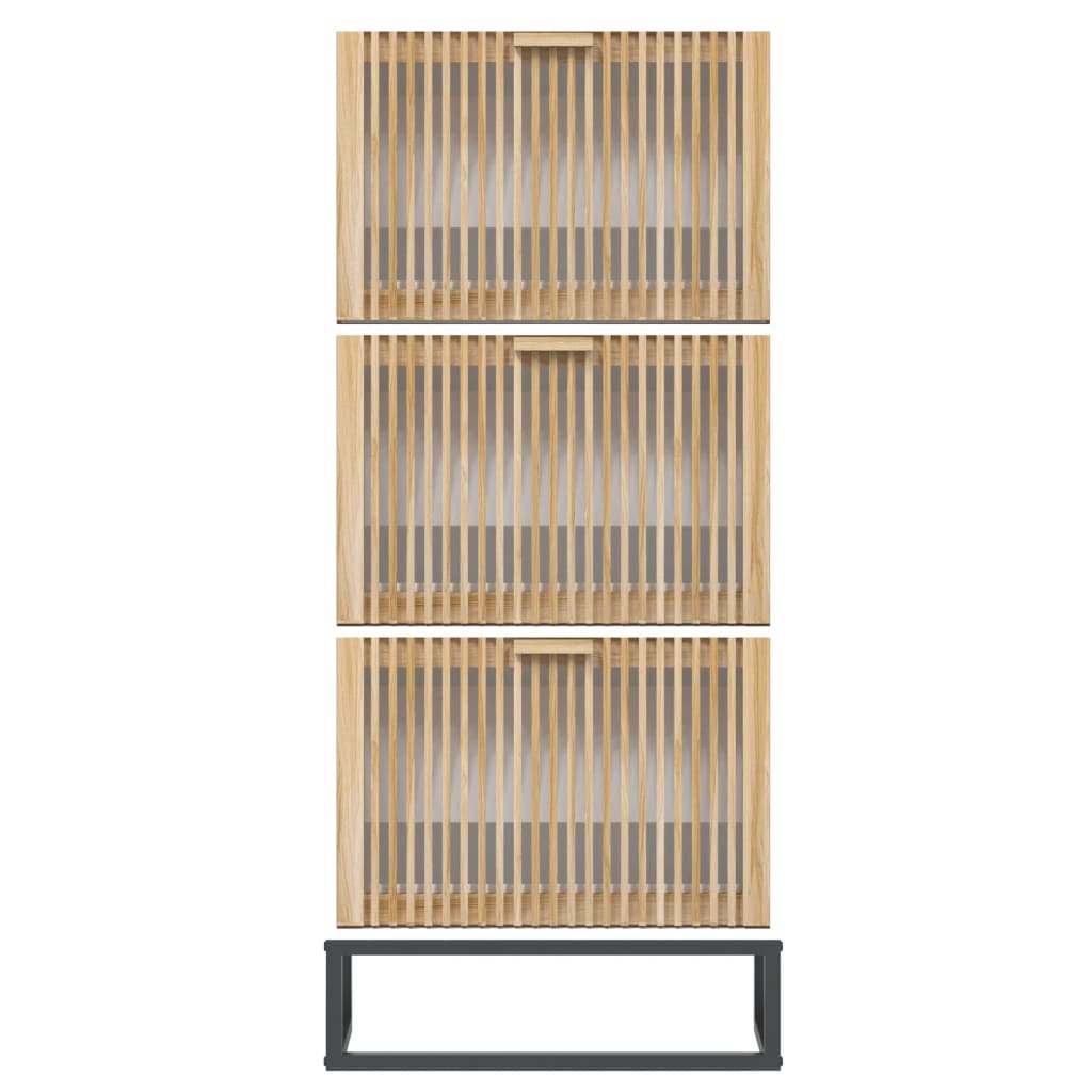 vidaXL Παπουτσοθήκη Λευκή 52 x 25 x 120 εκ. από Επεξεργασμένο Ξύλο