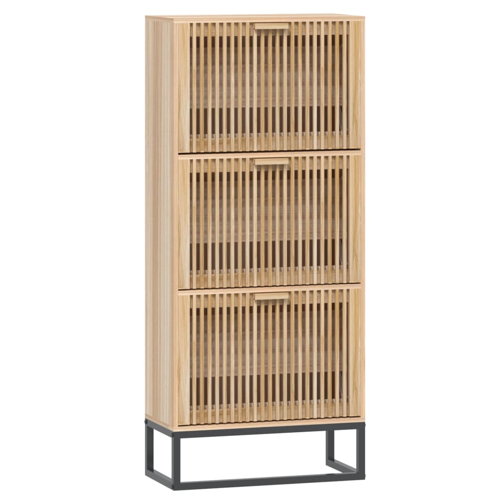 vidaXL Παπουτσοθήκη 52 x 25 x 120 εκ. από Επεξεργασμένο Ξύλο
