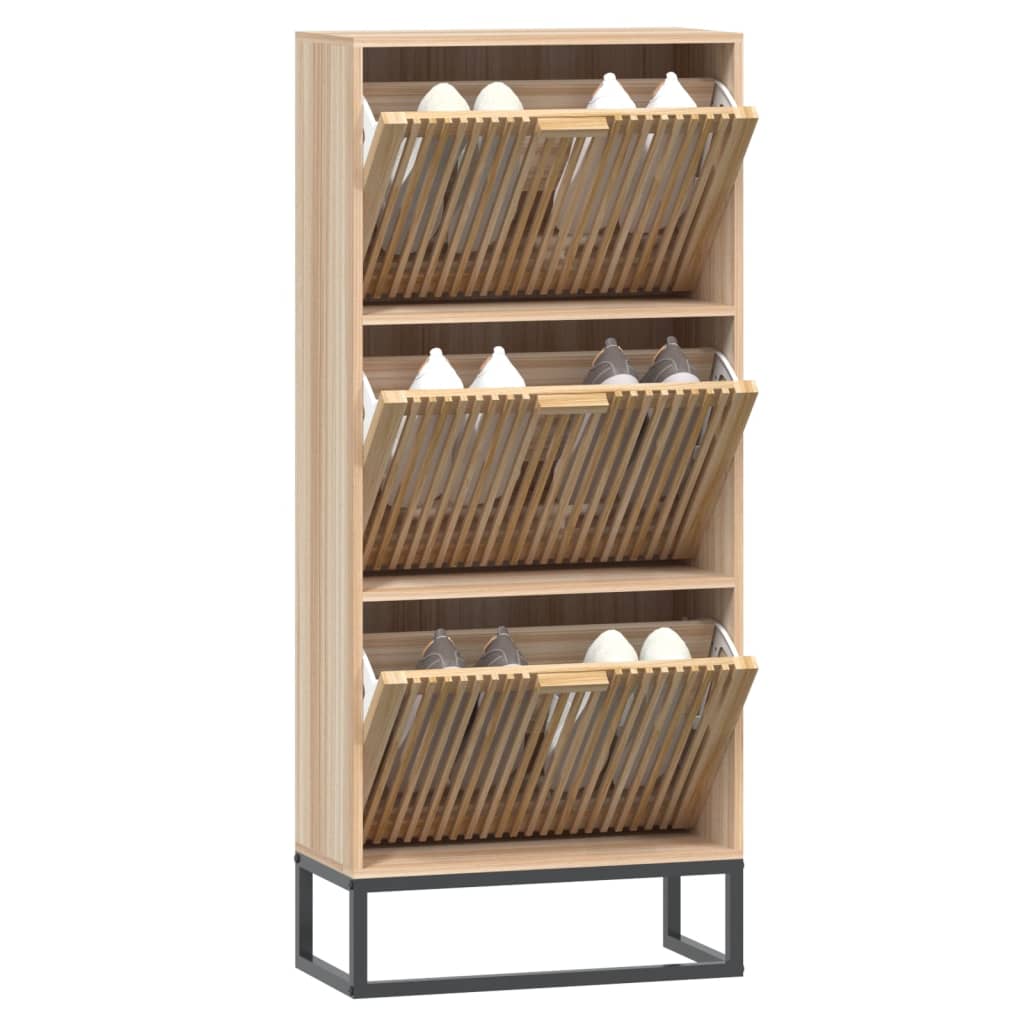 vidaXL Παπουτσοθήκη 52 x 25 x 120 εκ. από Επεξεργασμένο Ξύλο