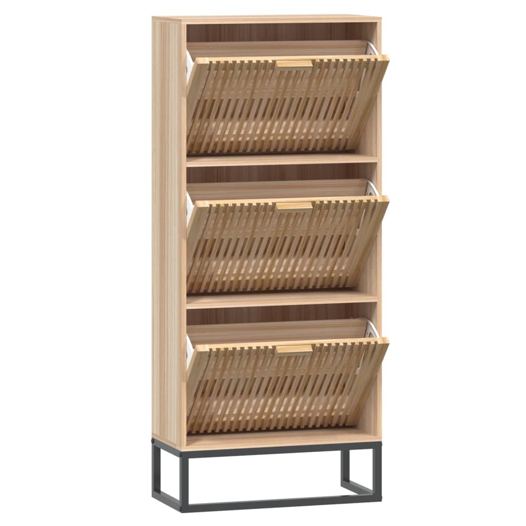 vidaXL Παπουτσοθήκη 52 x 25 x 120 εκ. από Επεξεργασμένο Ξύλο