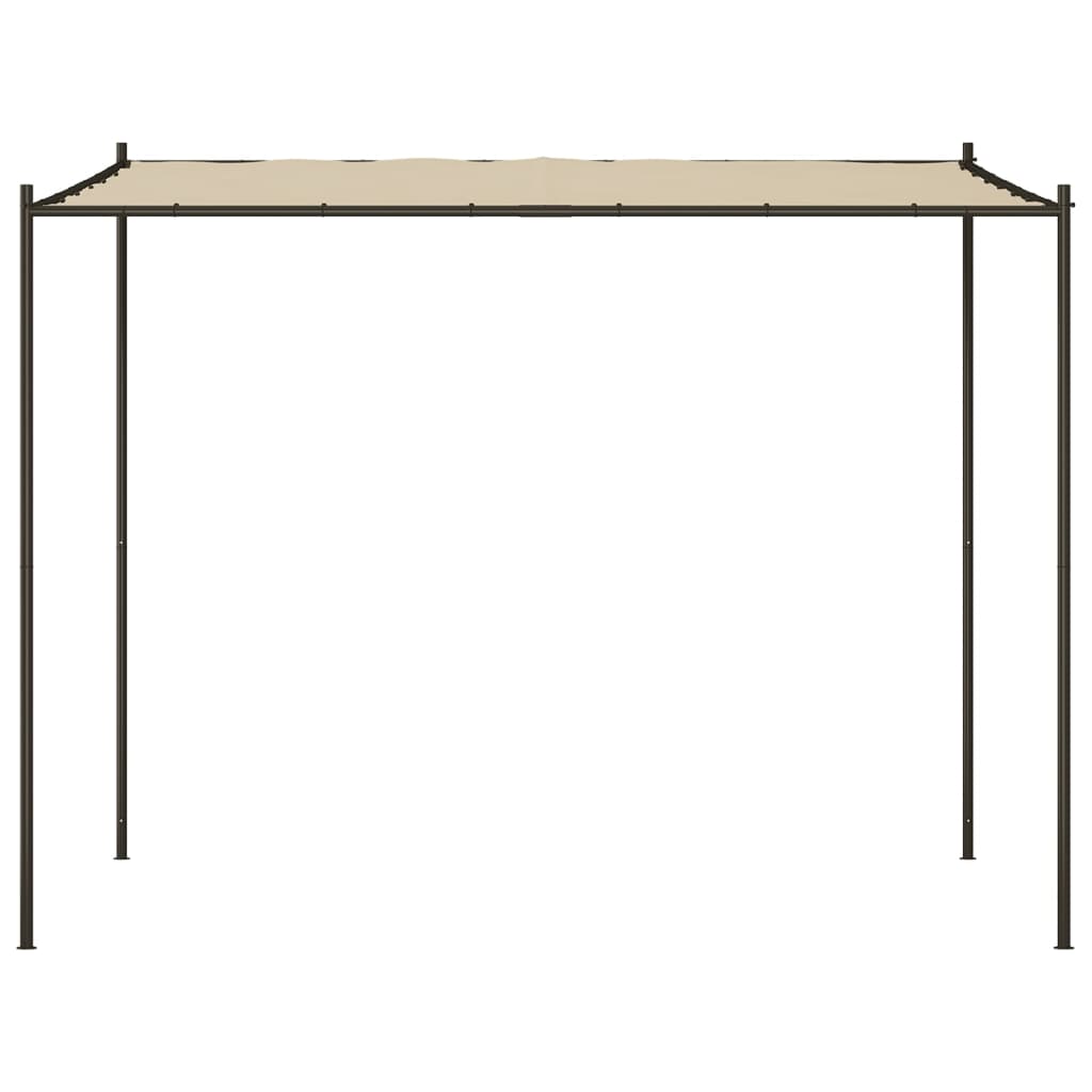 vidaXL Κιόσκι Μπεζ 3x3 μ. 180 γρ/μ² από Ύφασμα και Ατσάλι
