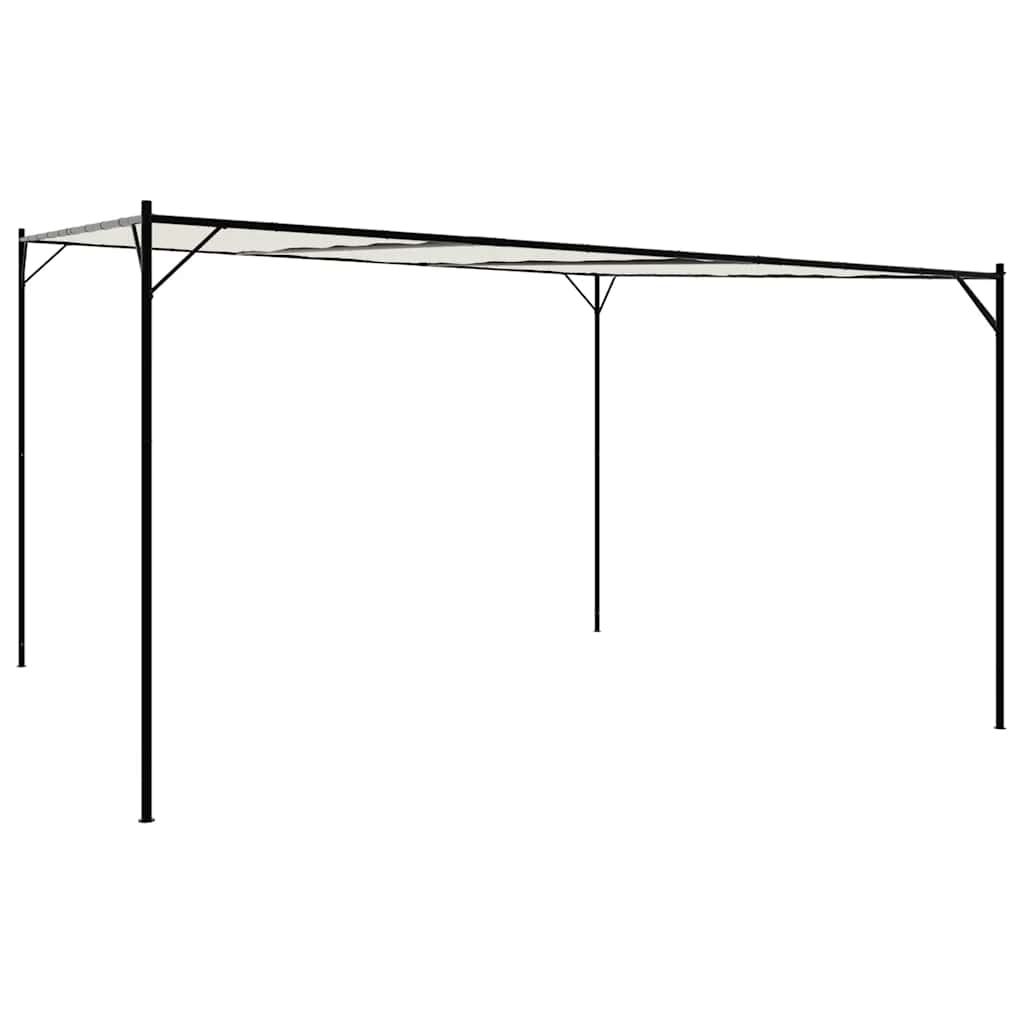 vidaXL Κιόσκι Λευκό 4x4 μ. 180 γρ/μ² από Ύφασμα και Ατσάλι