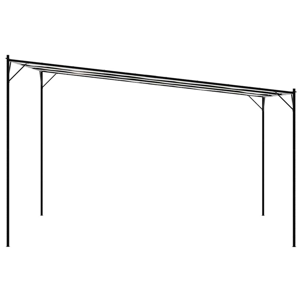 vidaXL Κιόσκι Λευκό 4x4 μ. 180 γρ/μ² από Ύφασμα και Ατσάλι