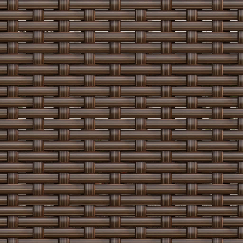 vidaXL Σετ Σαλόνι Κήπου Καφέ από Συνθετικό Ρατάν