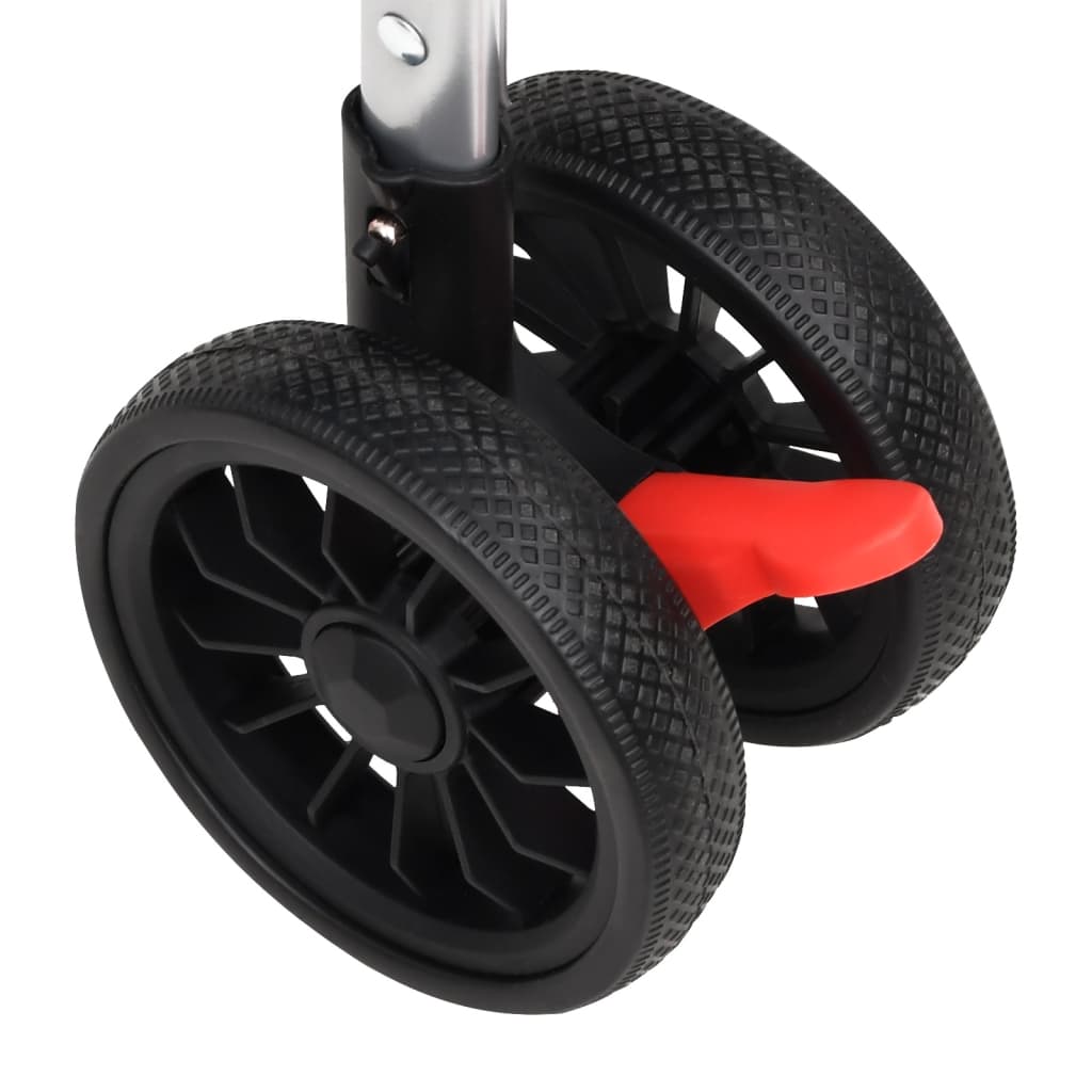 vidaXL Καρότσι Σκύλου Πτυσσόμενο Γκρι 76 x 50 x 100 εκ. Ύφασμα Oxford