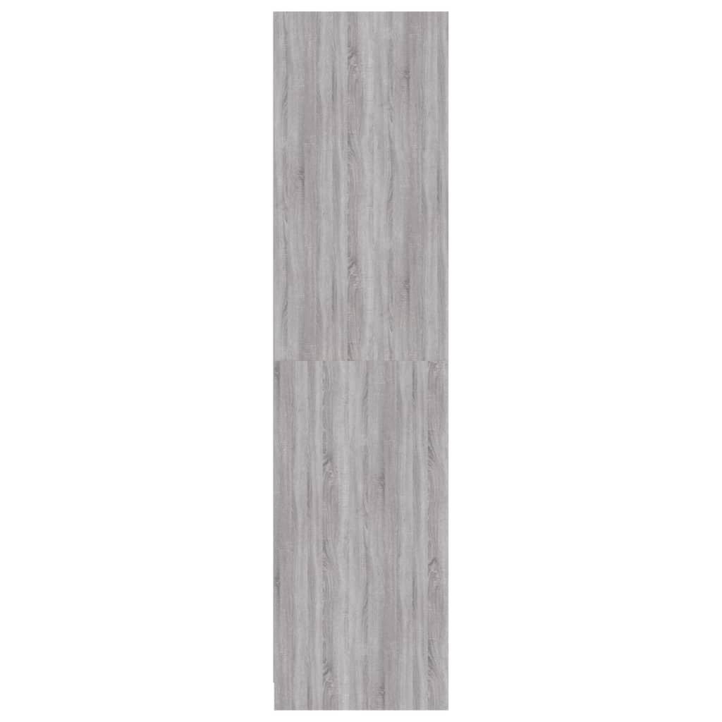vidaXL Ντουλάπα Γκρι Sonoma 100 x 50 x 200 εκ. από Επεξεργασμένο Ξύλο