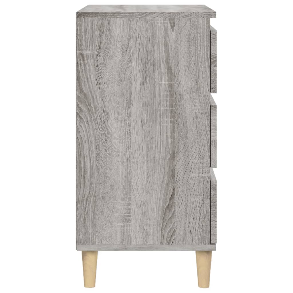 vidaXL Κομοδίνο Γκρι Sonoma 40x35x70 εκ. από Επεξεργασμένο Ξύλο