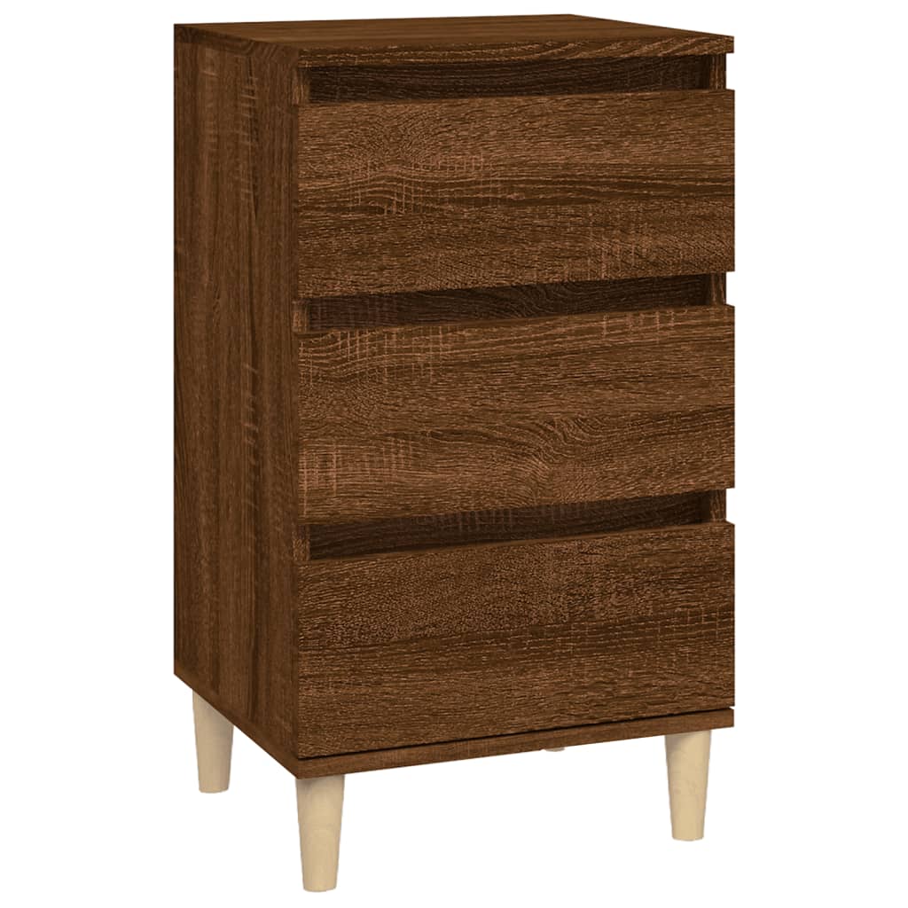 vidaXL Κομοδίνο Καφέ δρυς 40x35x70 εκ. από Επεξεργασμένο Ξύλο