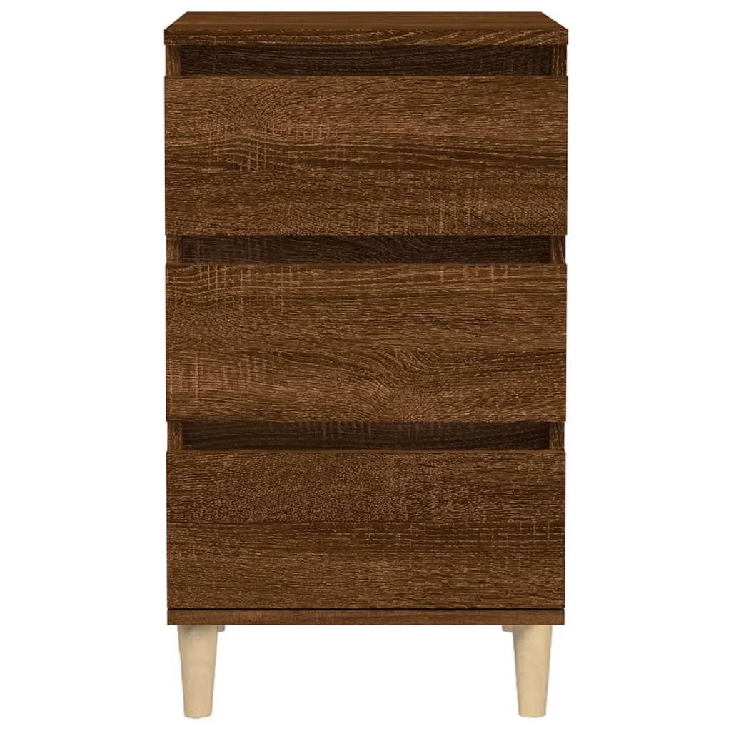 vidaXL Κομοδίνο Καφέ δρυς 40x35x70 εκ. από Επεξεργασμένο Ξύλο
